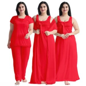 Red Colour Nighty